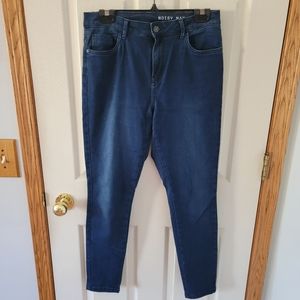 Noisy May dark blue skinny jeans. Size L